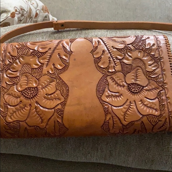 Vintage genuine leather purse clutch - Picture 8 of 9